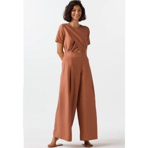 Vetta The Two Piece Jumpsuit in Clay NWT